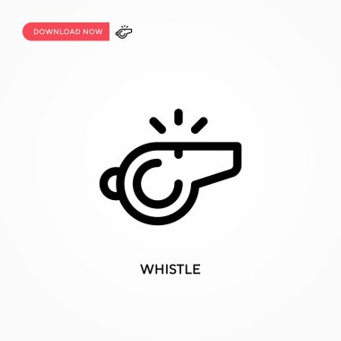 Basit vektör simgesini ıslık çal. Web sitesi veya mobil uygulama için modern, basit düz vektör çizimi