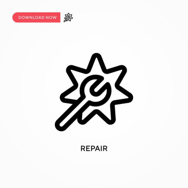 Basit vektör simgesini onar. Web sitesi veya mobil uygulama için modern, basit düz vektör çizimi