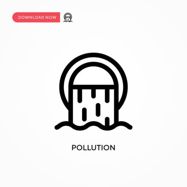 Kirlilik basit vektör simgesi. Web sitesi veya mobil uygulama için modern, basit düz vektör çizimi