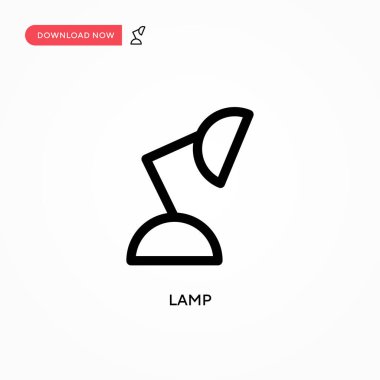 Lamba Basit vektör simgesi. Web sitesi veya mobil uygulama için modern, basit düz vektör çizimi