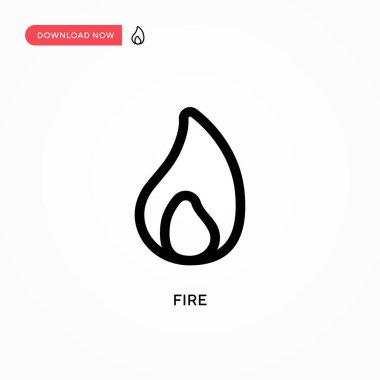 Basit vektör simgesini ateşle. Web sitesi veya mobil uygulama için modern, basit düz vektör çizimi