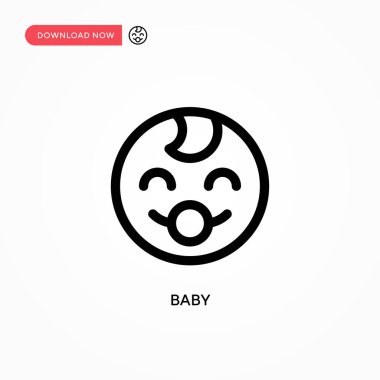 Bebek Basit vektör simgesi. Web sitesi veya mobil uygulama için modern, basit düz vektör çizimi