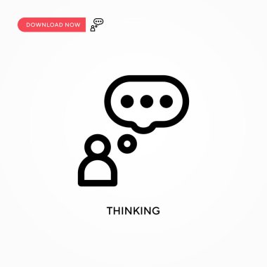 Basit vektör simgesi düşünüyorum. Web sitesi veya mobil uygulama için modern, basit düz vektör çizimi