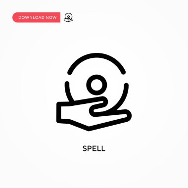 Basit vektör simgesini hecele. Web sitesi veya mobil uygulama için modern, basit düz vektör çizimi