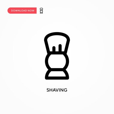 Basit vektör simgesi tıraş ediliyor. Web sitesi veya mobil uygulama için modern, basit düz vektör çizimi