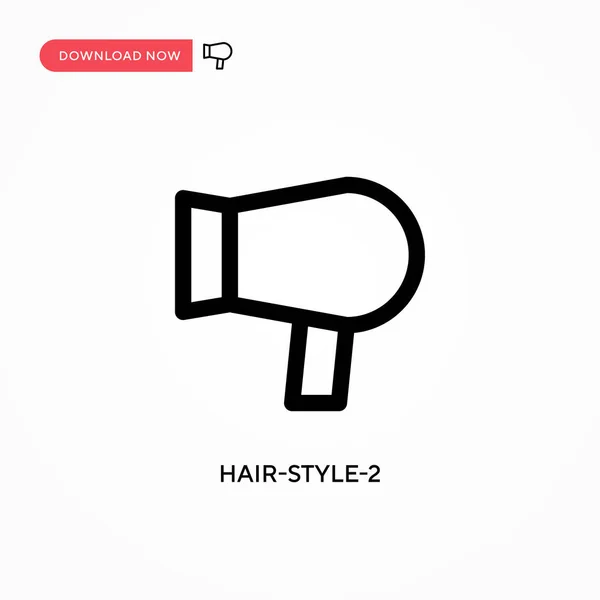 Hair Style Icona Vettoriale Semplice Moderna Semplice Illustrazione Vettoriale Piatta — Vettoriale Stock