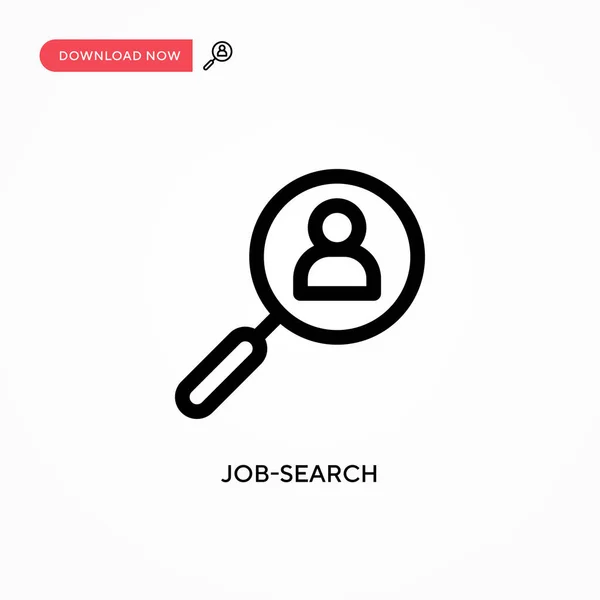 Job Search Eenvoudig Vectoricoon Moderne Eenvoudige Platte Vectorillustratie Voor Website — Stockvector