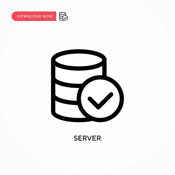 Server Einfaches Vektor Symbol Moderne Einfache Flache Vektordarstellung Für Website — Stockvektor