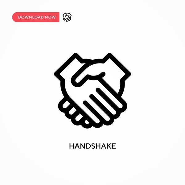 Handshake Ícone Vetorial Simples Ilustração Vetorial Plana Moderna Simples Para — Vetor de Stock