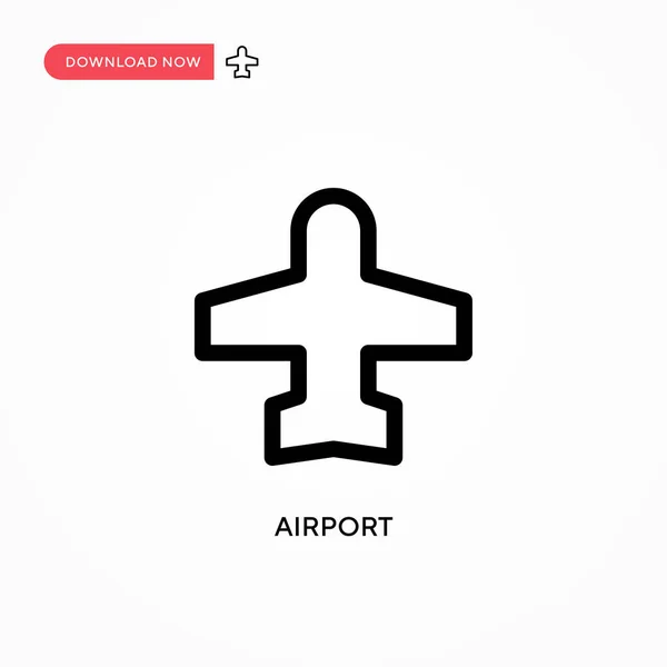 Luchthaven Eenvoudige Vector Icoon Moderne Eenvoudige Platte Vectorillustratie Voor Website — Stockvector