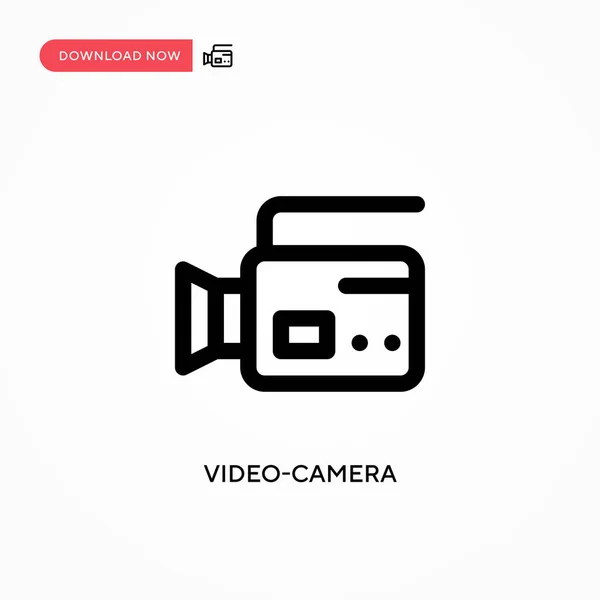 Видеокамера Простой Векторный Значок Современная Простая Векторная Иллюстрация Веб Сайта — стоковый вектор