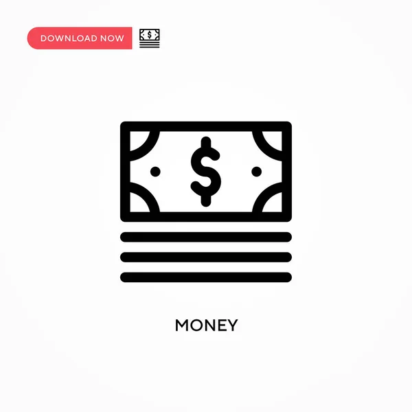 Dinero Icono Vector Simple Moderno Simple Ilustración Vector Plano Para — Vector de stock