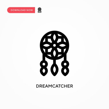 Rüya Avcısı Basit vektör simgesi. Web sitesi veya mobil uygulama için modern, basit düz vektör çizimi