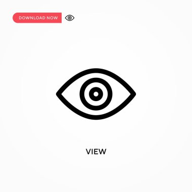Basit vektör simgesini göster. Web sitesi veya mobil uygulama için modern, basit düz vektör çizimi