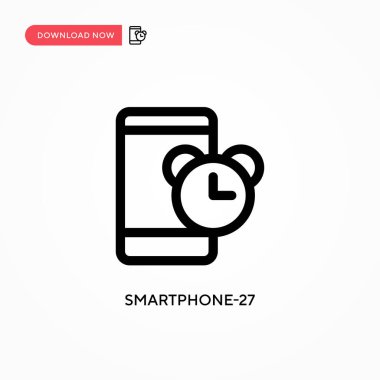 Akıllı Telefon 27 Basit vektör simgesi. Web sitesi veya mobil uygulama için modern, basit düz vektör çizimi