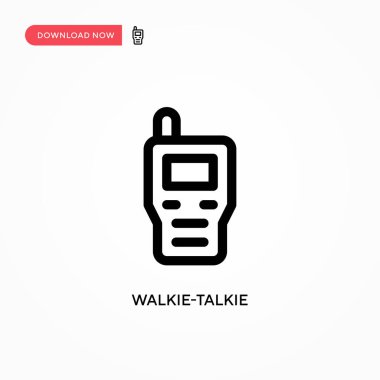 Telsiz basit vektör simgesi. Web sitesi veya mobil uygulama için modern, basit düz vektör çizimi