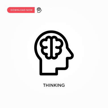 Basit vektör simgesi düşünüyorum. Web sitesi veya mobil uygulama için modern, basit düz vektör çizimi