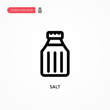 Tuz Basit vektör simgesi. Web sitesi veya mobil uygulama için modern, basit düz vektör çizimi