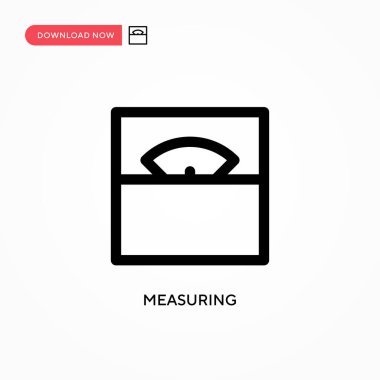 Basit vektör simgesi ölçülüyor. Web sitesi veya mobil uygulama için modern, basit düz vektör çizimi