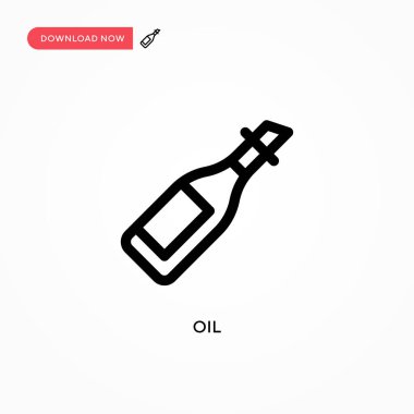 Yağ Basit vektör simgesi. Web sitesi veya mobil uygulama için modern, basit düz vektör çizimi