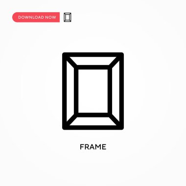 Basit vektör simgesini çerçevele. Web sitesi veya mobil uygulama için modern, basit düz vektör çizimi