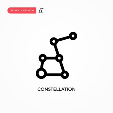 Takımyıldızı Basit vektör simgesi. Web sitesi veya mobil uygulama için modern, basit düz vektör çizimi