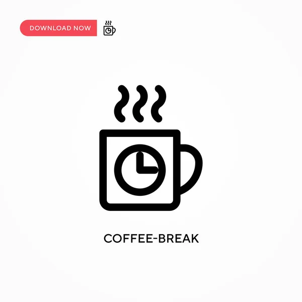 Coffee Break Simple Vector Icon Modern Simple Flat Vector Illustration — Stock Vector