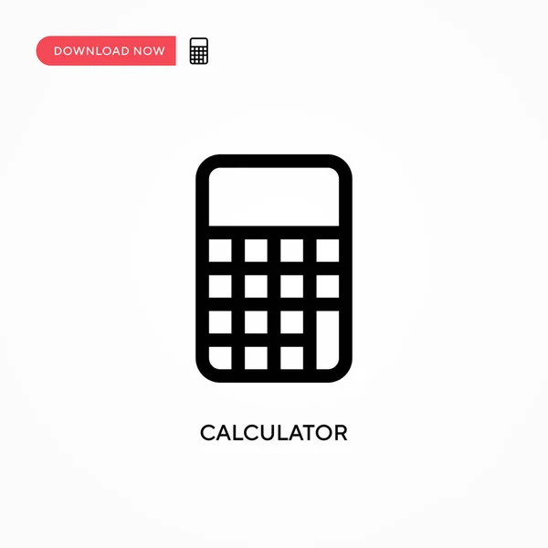 Calculator Simple Vector Icon Modern Simple Flat Vector Illustration Web — Stock Vector