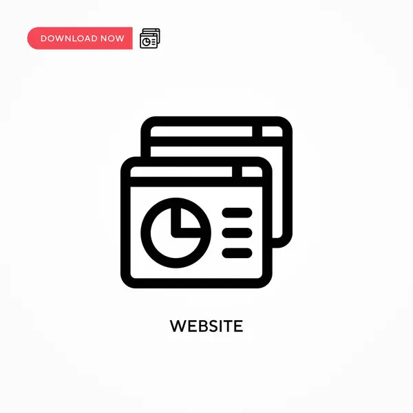 사이트 Simple Vector Icon 사이트나 모바일 현대의 — 스톡 벡터