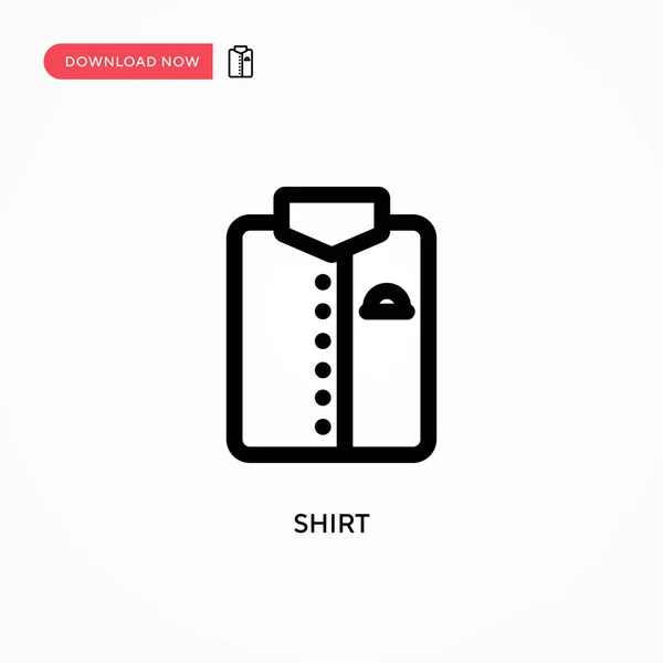 Camisa Ícone Vetorial Simples Ilustração Vetorial Plana Moderna Simples Para — Vetor de Stock