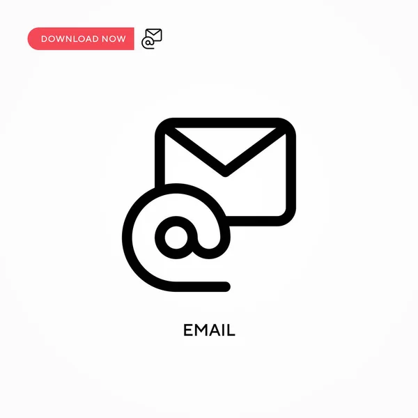 Email Ícone Vetorial Simples Ilustração Vetorial Plana Moderna Simples Para — Vetor de Stock