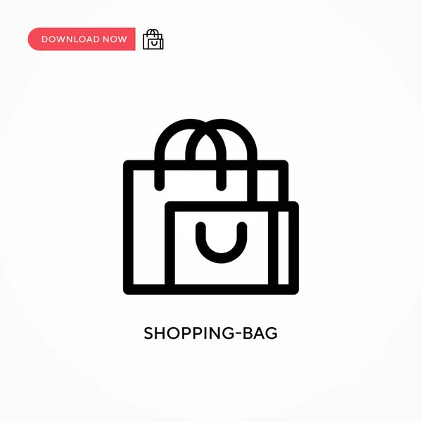 Saco Compras Ícone Vetorial Simples Ilustração Vetorial Plana Moderna Simples — Vetor de Stock