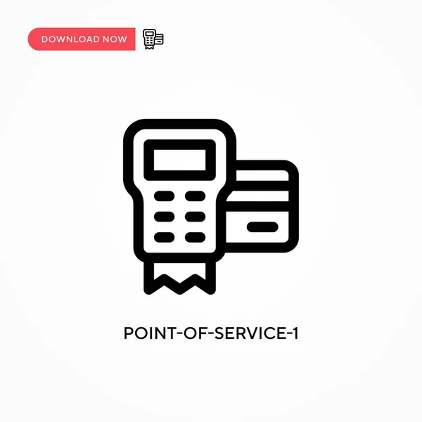 Point Service Icône Vectorielle Simple Illustration Vectorielle Plate Moderne Simple — Image vectorielle