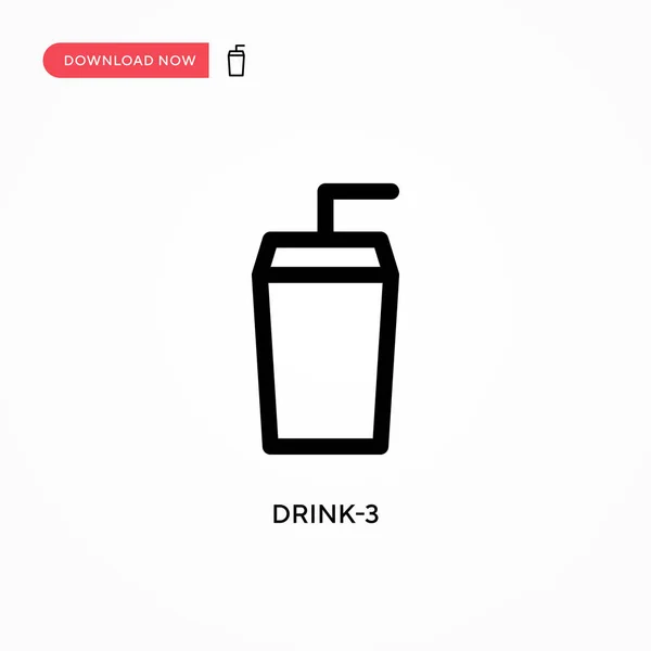 Drink Простой Векторный Значок Современная Простая Векторная Иллюстрация Веб Сайта — стоковый вектор