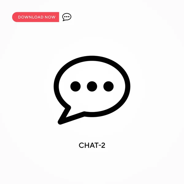 Chat Simple Vector Icon 사이트나 모바일 현대의 — 스톡 벡터