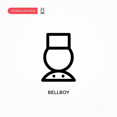 Belboy Basit vektör simgesi. Web sitesi veya mobil uygulama için modern, basit düz vektör çizimi