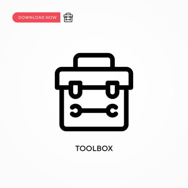 Araç Kutusu Basit vektör simgesi. Web sitesi veya mobil uygulama için modern, basit düz vektör çizimi