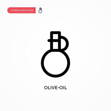 Zeytinyağı basit vektör simgesi. Web sitesi veya mobil uygulama için modern, basit düz vektör çizimi