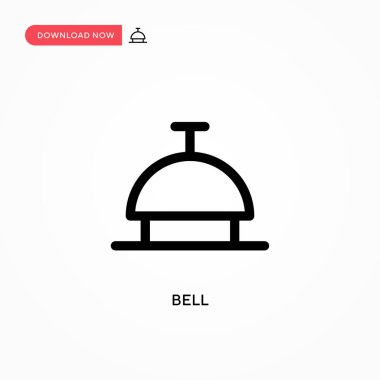 Bell Basit vektör simgesi. Web sitesi veya mobil uygulama için modern, basit düz vektör çizimi