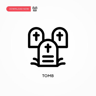 Tomb Basit vektör simgesi. Web sitesi veya mobil uygulama için modern, basit düz vektör çizimi