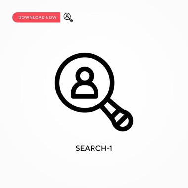 Arama-1 basit vektör simgesi. Web sitesi veya mobil uygulama için modern, basit düz vektör çizimi