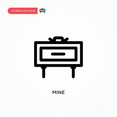 Benimki basit vektör simgesi. Web sitesi veya mobil uygulama için modern, basit düz vektör çizimi