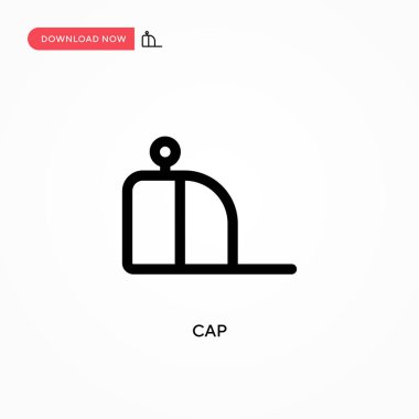 Kaptan Basit vektör simgesi. Web sitesi veya mobil uygulama için modern, basit düz vektör çizimi