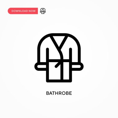 Bornoz Basit vektör simgesi. Web sitesi veya mobil uygulama için modern, basit düz vektör çizimi