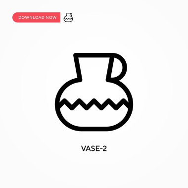 Vazo-2 basit vektör simgesi. Web sitesi veya mobil uygulama için modern, basit düz vektör çizimi