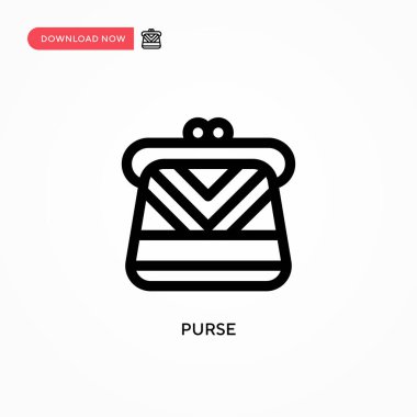 Cüzdan Basit vektör simgesi. Web sitesi veya mobil uygulama için modern, basit düz vektör çizimi