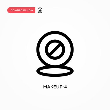 Makyaj 4 Basit vektör simgesi. Web sitesi veya mobil uygulama için modern, basit düz vektör çizimi