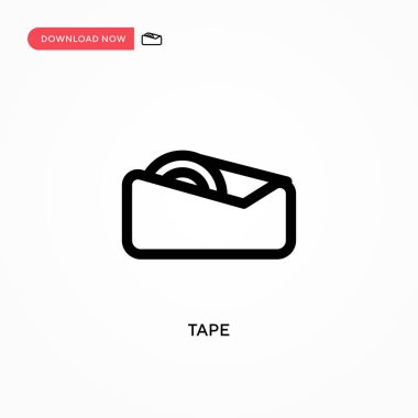 Basit bant vektör simgesi. Web sitesi veya mobil uygulama için modern, basit düz vektör çizimi