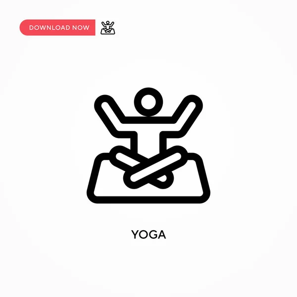 Yoga Simple Vector Icon Modern Simple Flat Vector Illustration Web — Stock Vector