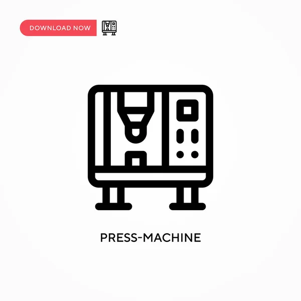 Press Machine Icône Vectorielle Simple Illustration Vectorielle Plate Moderne Simple — Image vectorielle
